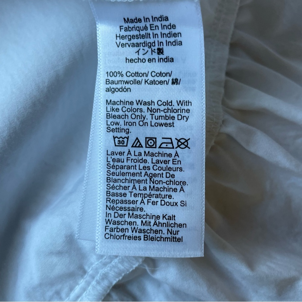 J. Crew White Ruffle Sleeve Amelia Maxi Shirt Dress in Cotton Poplin Size S - Picture 7 of 15